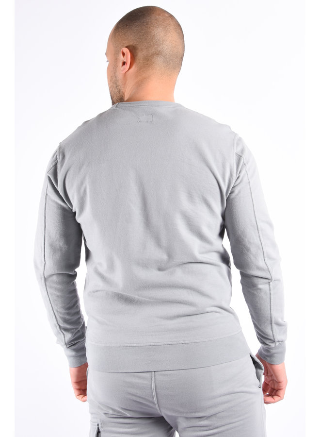 C.P. Company SS22 - Light Fleece Crew Neck Sweatshirt - Griffin Grey