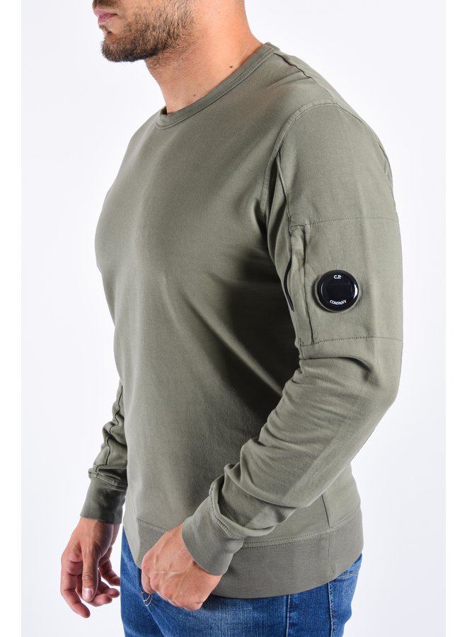 CP Company FW22 - Light fleece sweatshirt crewneck - Thyme