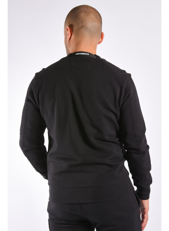 CP Company FW22 - Diagonal raised fleece sweater - Black