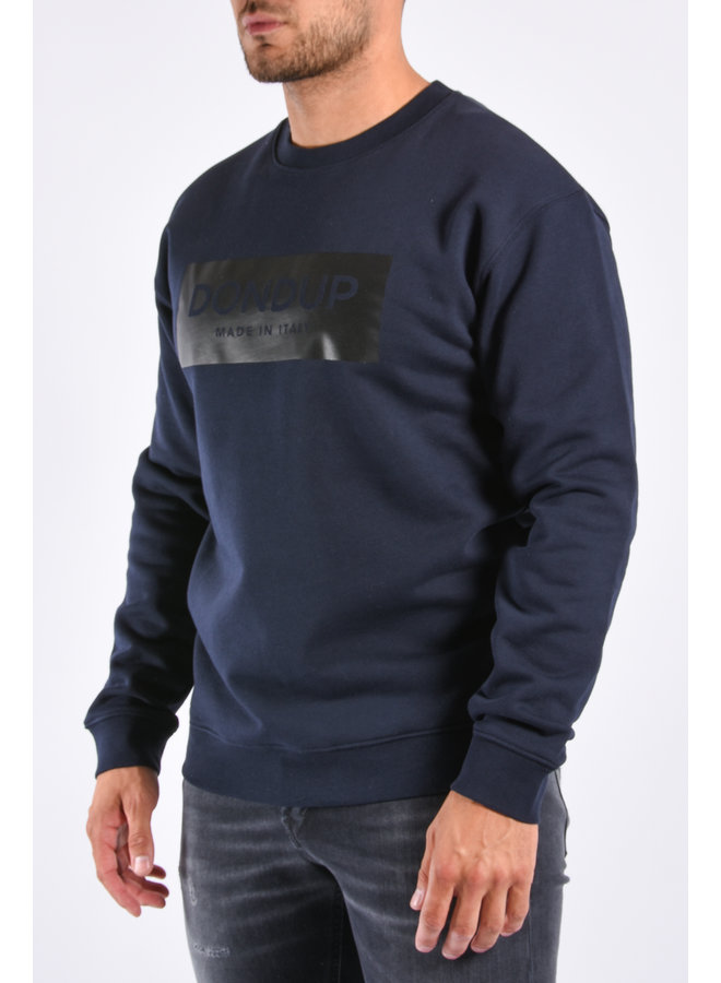 DONDUP FW22 - Felpa Sweater KF0196U Navy Blue