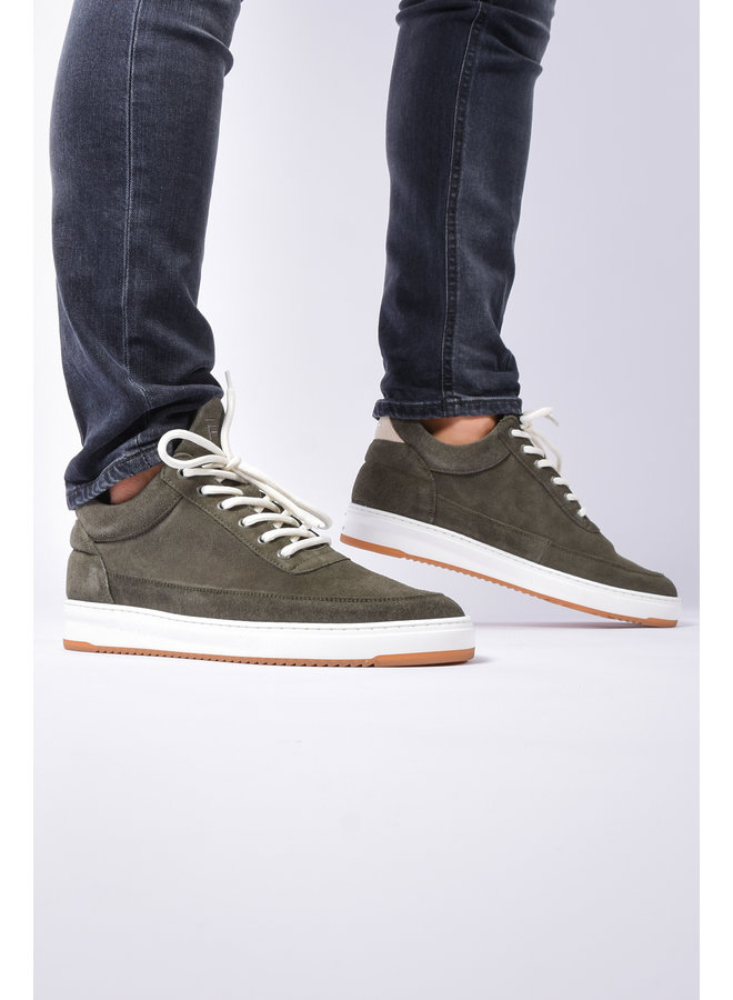 Filling Pieces FW22 - Low top ripple suede - Green