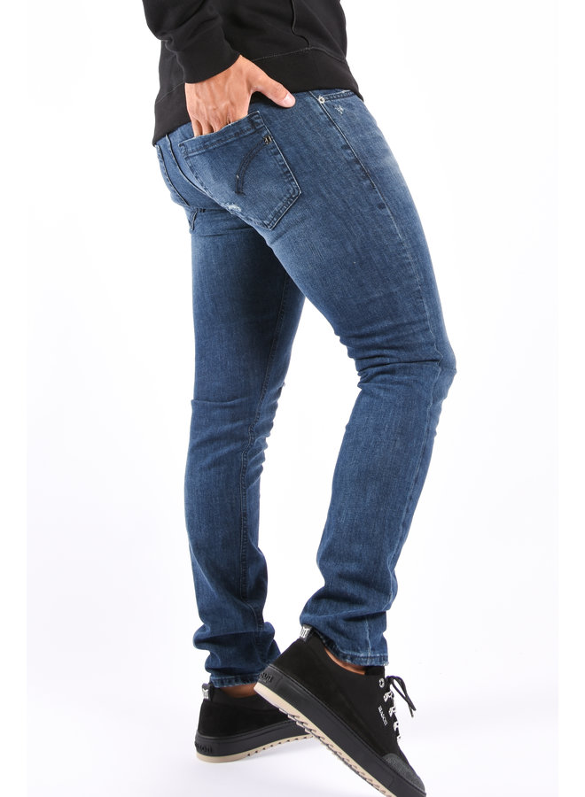 Dondup FW22 - George Skinny Fit Stretch Jeans DS0257U - Dark Blue