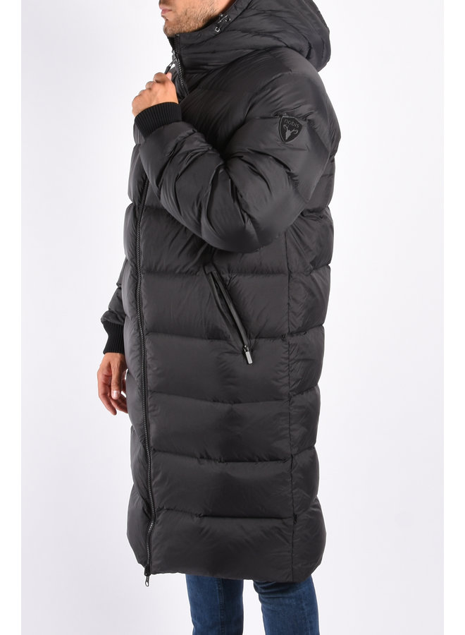 NOBIS - Wayland Long Reversible Puffer Jacket - Black