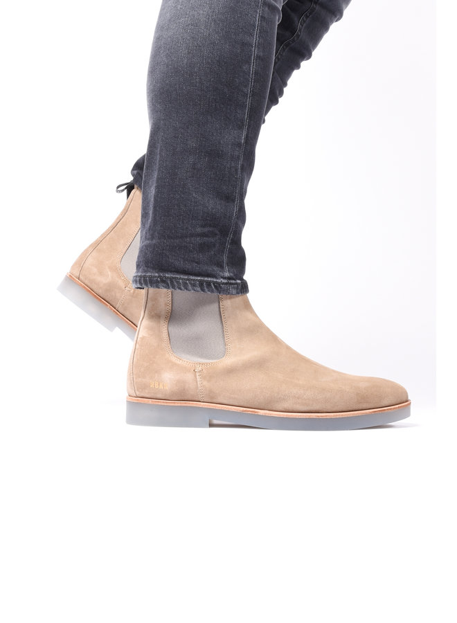 Nubikk - Logan Chelsea Boots Suede - Taupe