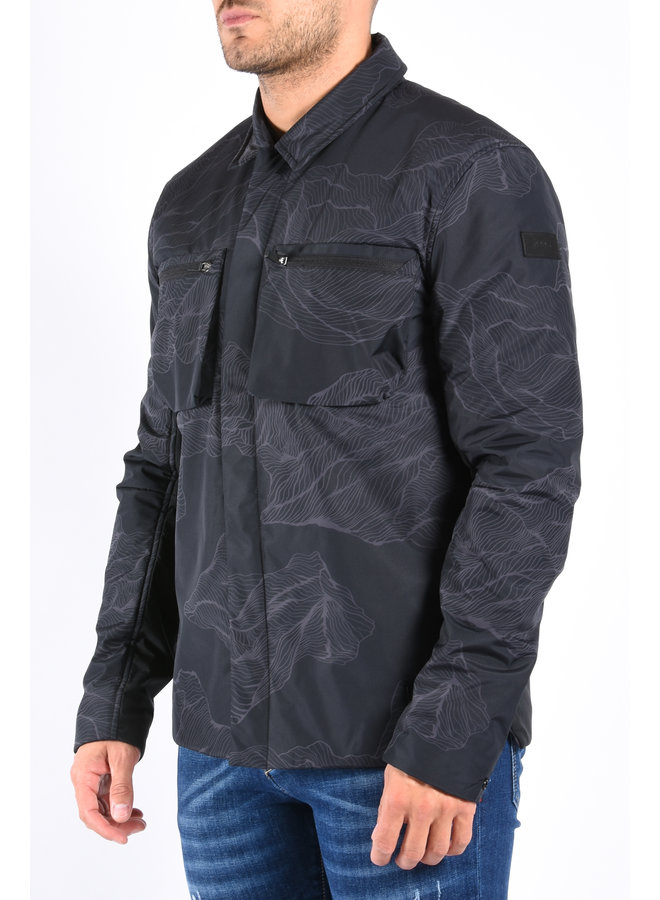 NOBIS FW22 - Ander Mid Layer Shirt - Jacket- Black Desert Print