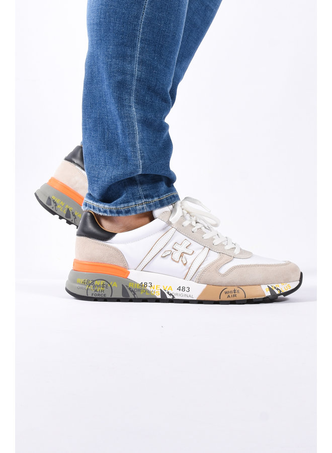 Premiata SS23 - Lander 5678 - White / Beige / Orange