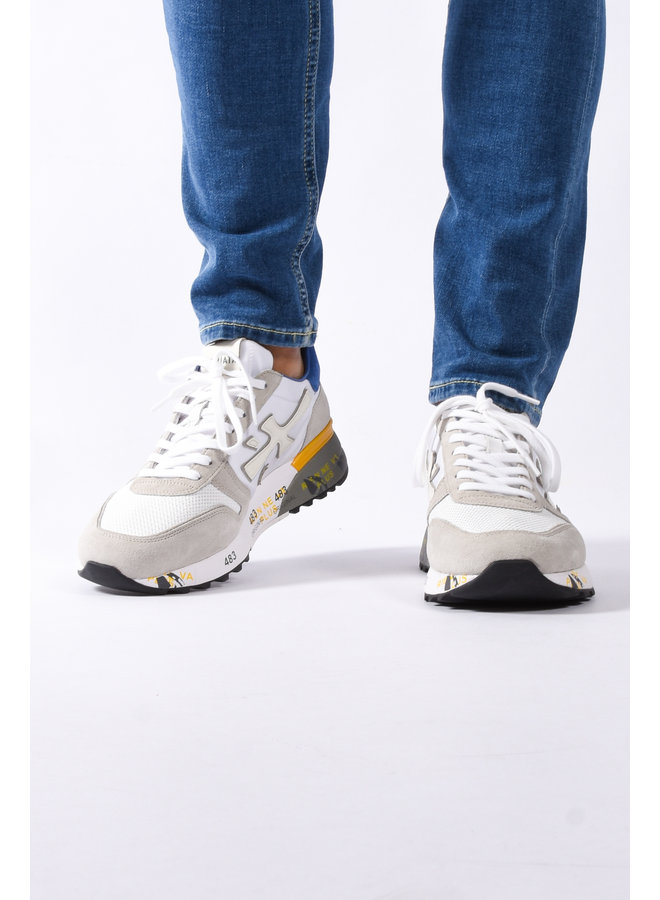 Premiata SS23 - Mick 6168 - White / Blue / Yellow