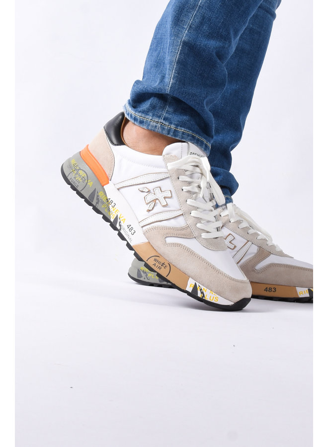 Premiata SS23 - Lander 5678 - White / Beige / Orange