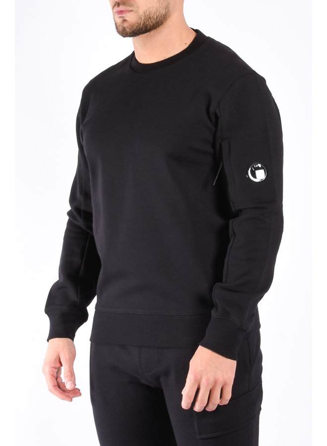 CP Company SS23 - Diagonal Raised Fleece Sweater - Black