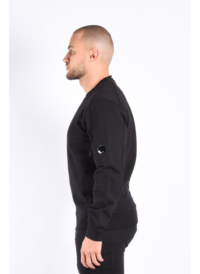 CP Company SS23 - Diagonal Raised Fleece Sweater - Black