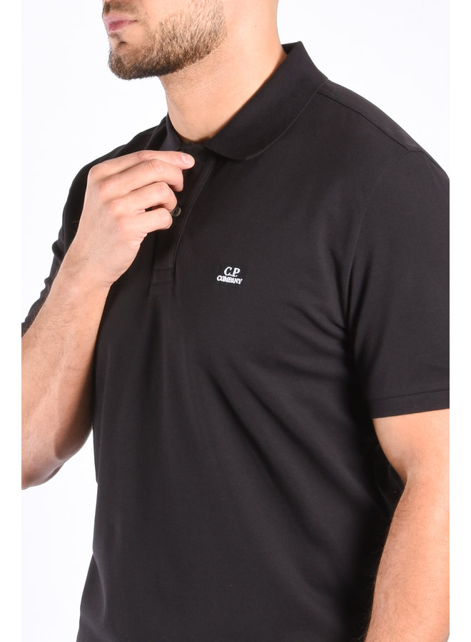 CP Company SS23 - Stretch Piquet Polo Shirt - Black