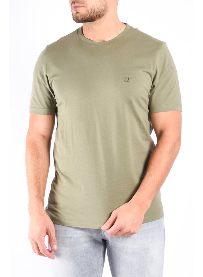 CP Company SS23 - T-Shirt 30/1 Goggle Print - Bronze Green