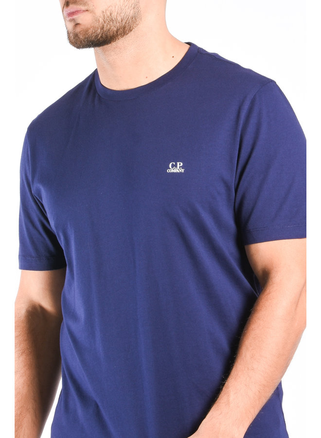 CP Company SS23 - T-Shirt 30/1 Jersey Logo - Medieval Blue