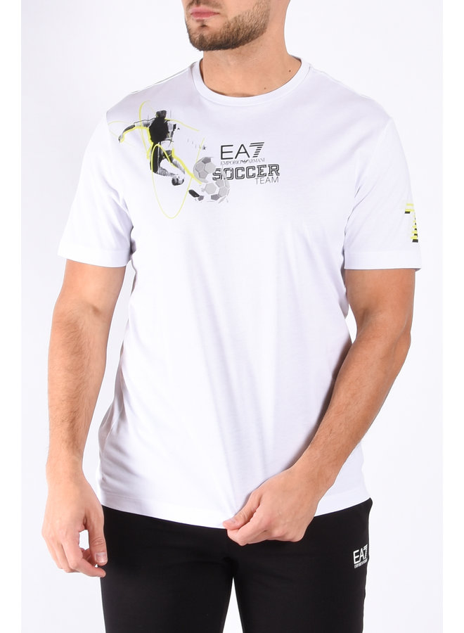 EA7 SS23 - T-Shirt Soccer 3RPT44 - White