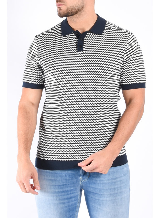 Drykorn SS23 - Polo Triton Print - Blue