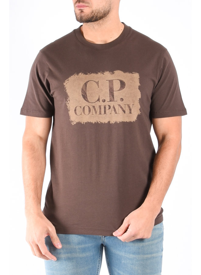 CP Company SS23 - T-Shirt 30/1 Large Graphic Logo - Bracken