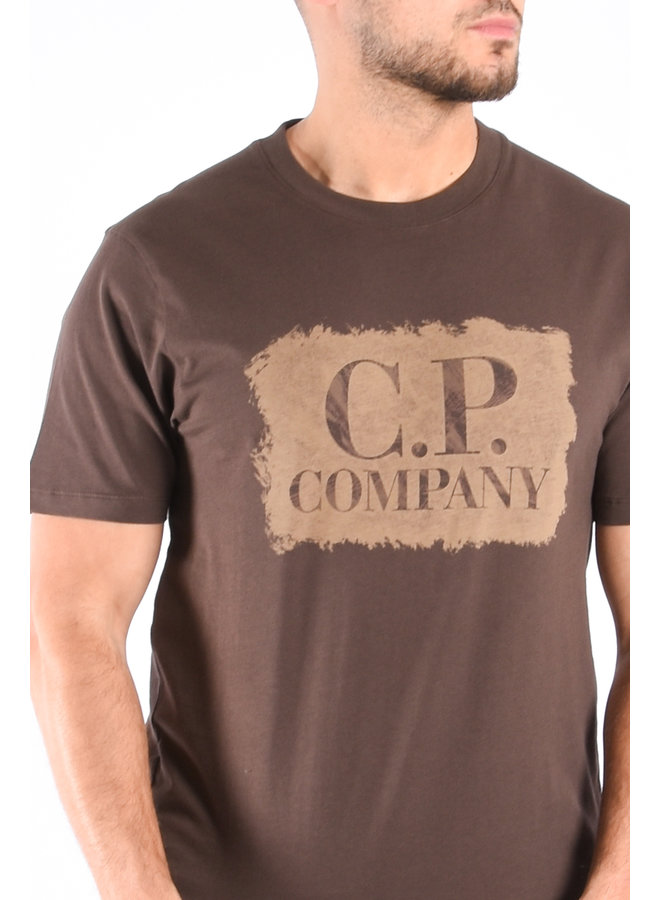 CP Company SS23 - T-Shirt 30/1 Large Graphic Logo - Bracken