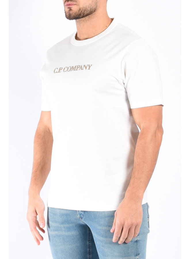 CP Company SS23 - T-Shirt 30/2 Graphic Logo - Gauze White