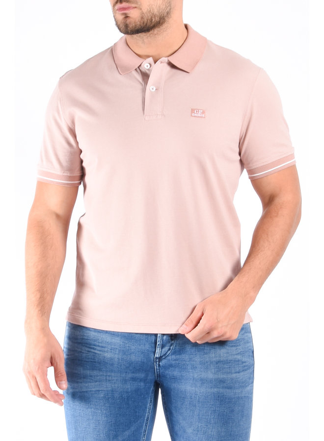 CP Company SS23 - Tacting Piquet Polo Shirt - Pale Mauve