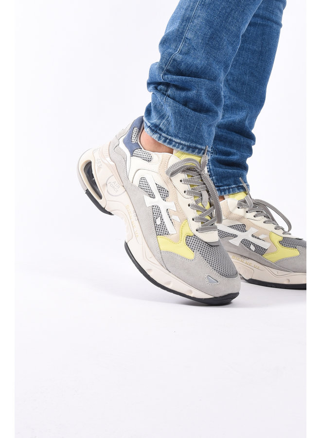 Premiata SS23 - Sharky 295 - Grey /  Blue / Yellow