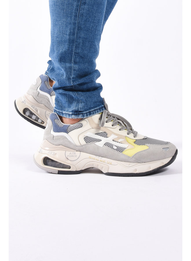 Premiata SS23 - Sharky 295 - Grey /  Blue / Yellow