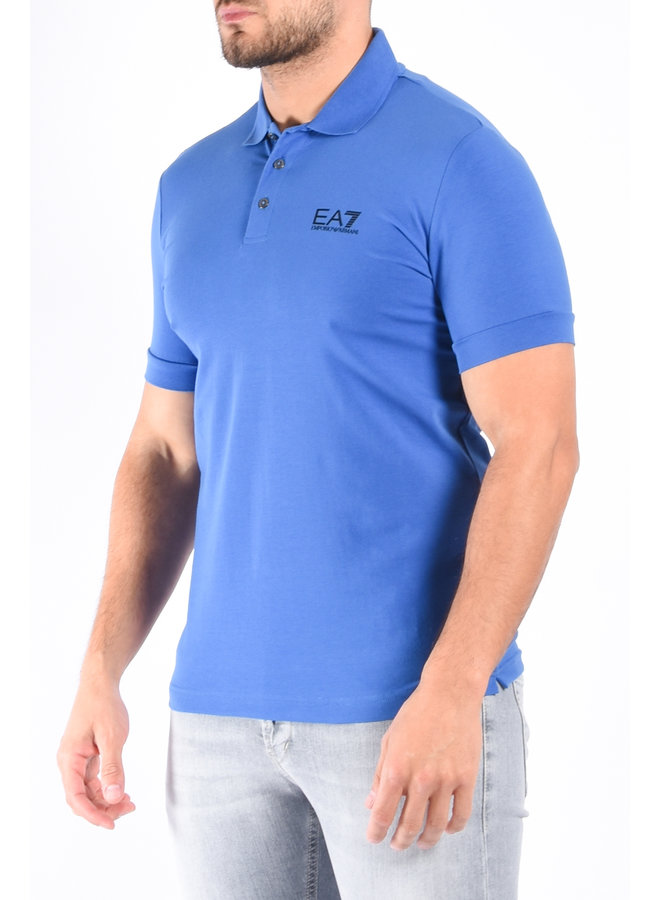 EA7 SS23 - Polo Shirt 8NPF04 - Bright Cobalt
