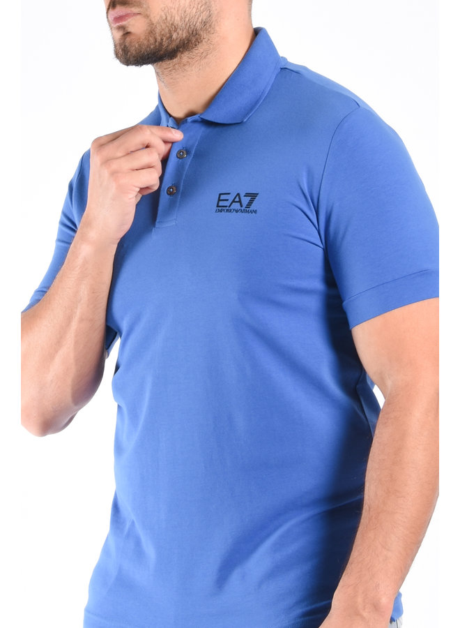 EA7 SS23 - Polo Shirt 8NPF04 - Bright Cobalt