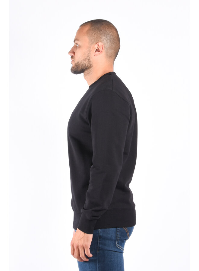 CP Company - Diagonal Raised Fleece Logo Sweatshirt - Black