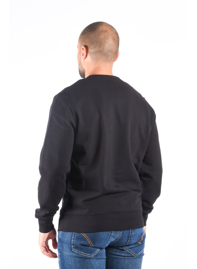 CP Company - Diagonal Raised Fleece Logo Sweatshirt - Black