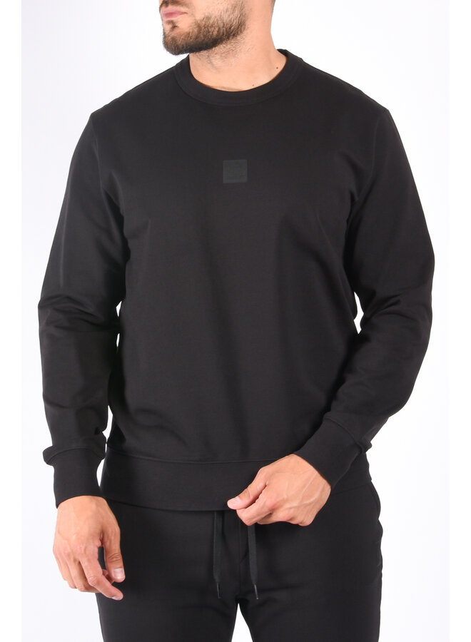CP Company FW23 - Stretch Fleece Logo Badge Sweatshirt - Black
