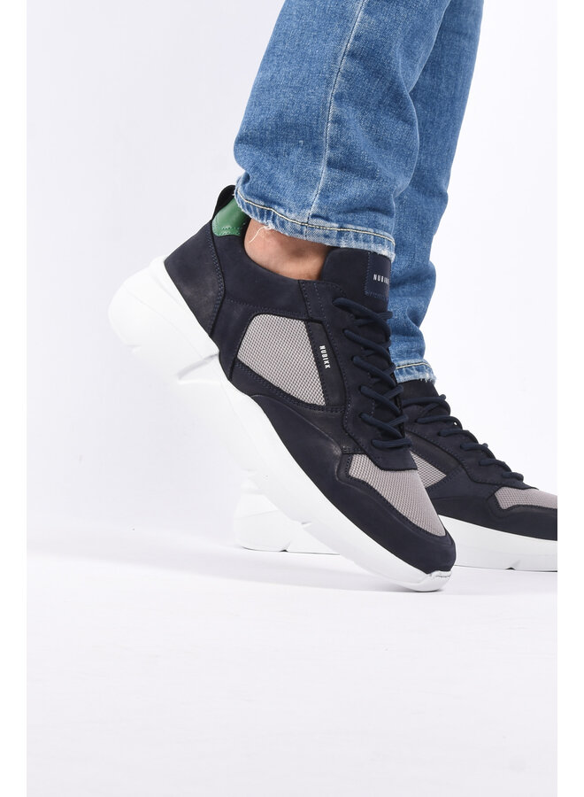 Nubikk - Roque Road Wave Sneaker - Navy Combi