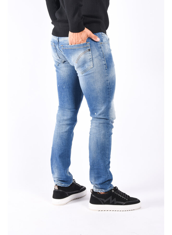 Dondup - George Skinny Fit Jeans DS0321U - Blue Washed / Destroyed