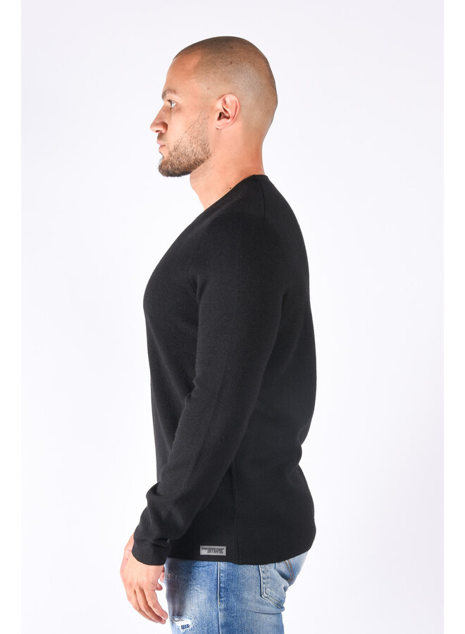 Drykorn FW23 - Knitwear Crewneck Elrik  - Black