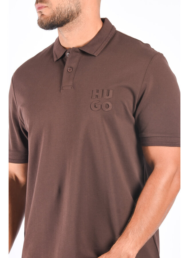 Hugo Boss FW23 - Drouts Polo  - Dark Brown