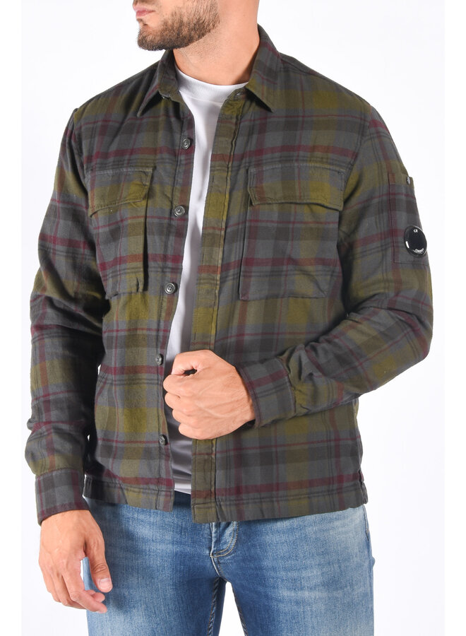 CP Company FW23 - Tartan Checkered Shirt - Forged Iron