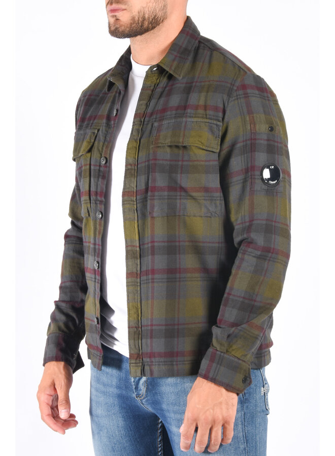 CP Company FW23 - Tartan Checkered Shirt - Forged Iron
