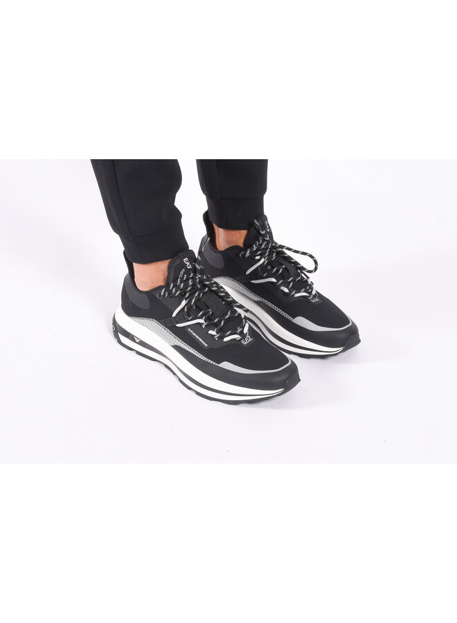 EA7 FW23 - Sneaker X8X145 - Black / Silver Training