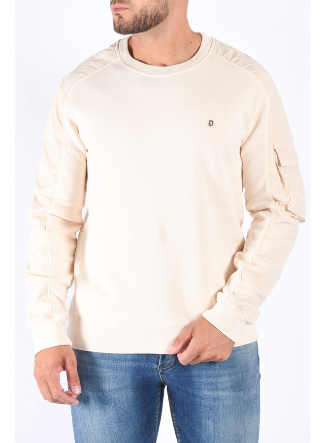 Dondup FW23 - Felpa Sweater KF0178U - Beige