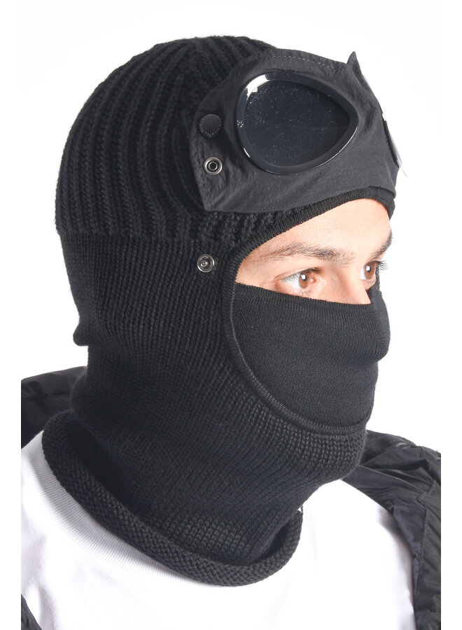 CP Company FW23 - Merino Wool Goggle Ski Mask - Black
