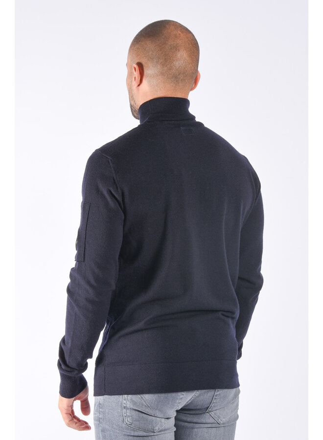 CP Company FW23 - Merino Wool Turtle Neck - Total Eclipse