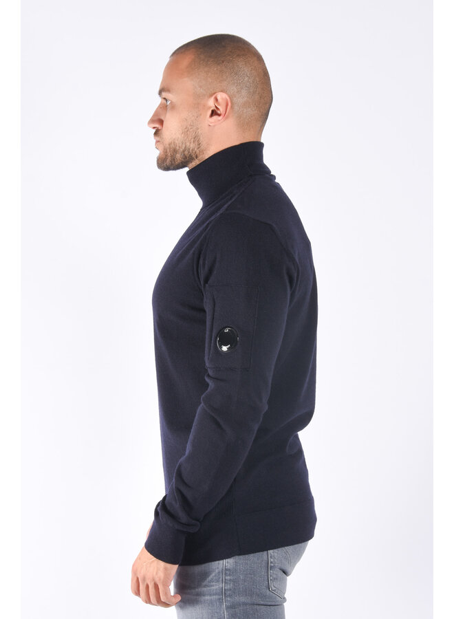 CP Company FW23 - Merino Wool Turtle Neck - Total Eclipse