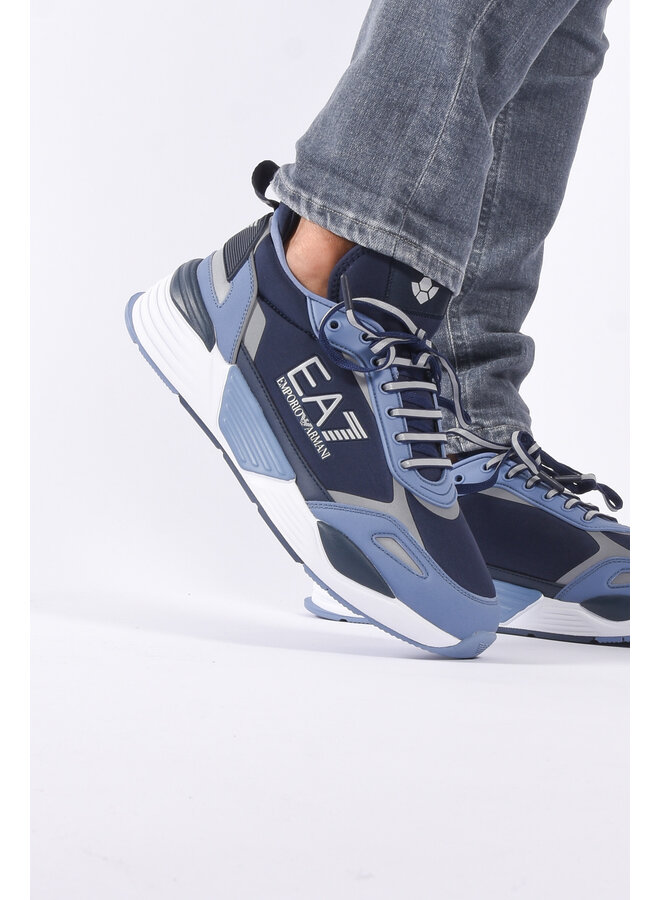 EA7 FW23 - Sneaker X8X159 - Blue / Silver Training