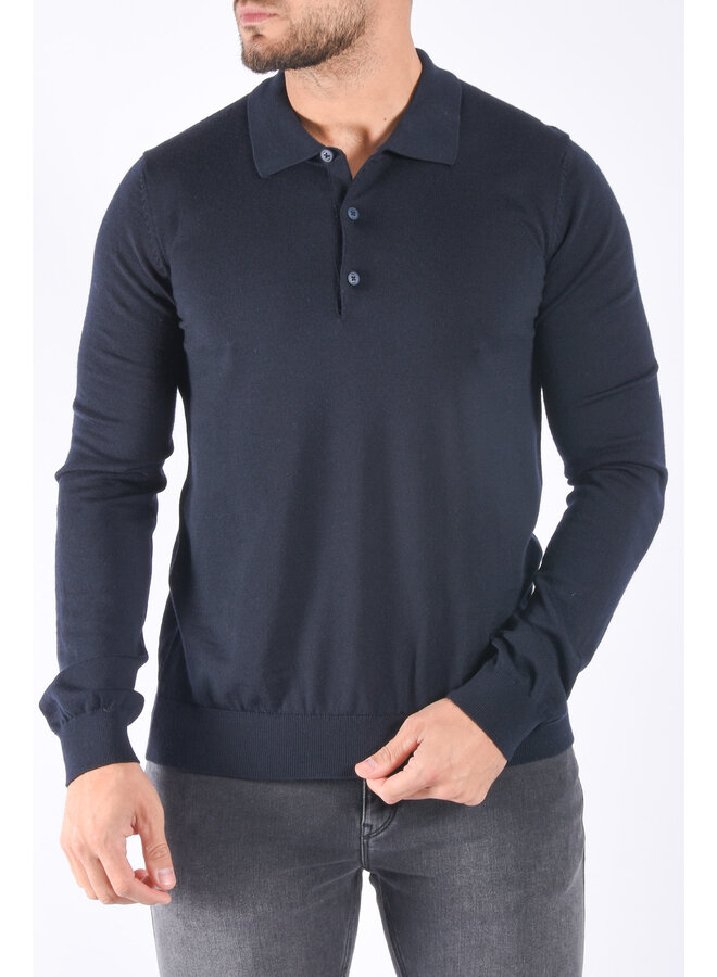 Hugo Boss FW23 - San Pepe-M Longsleeve Polo - Navy