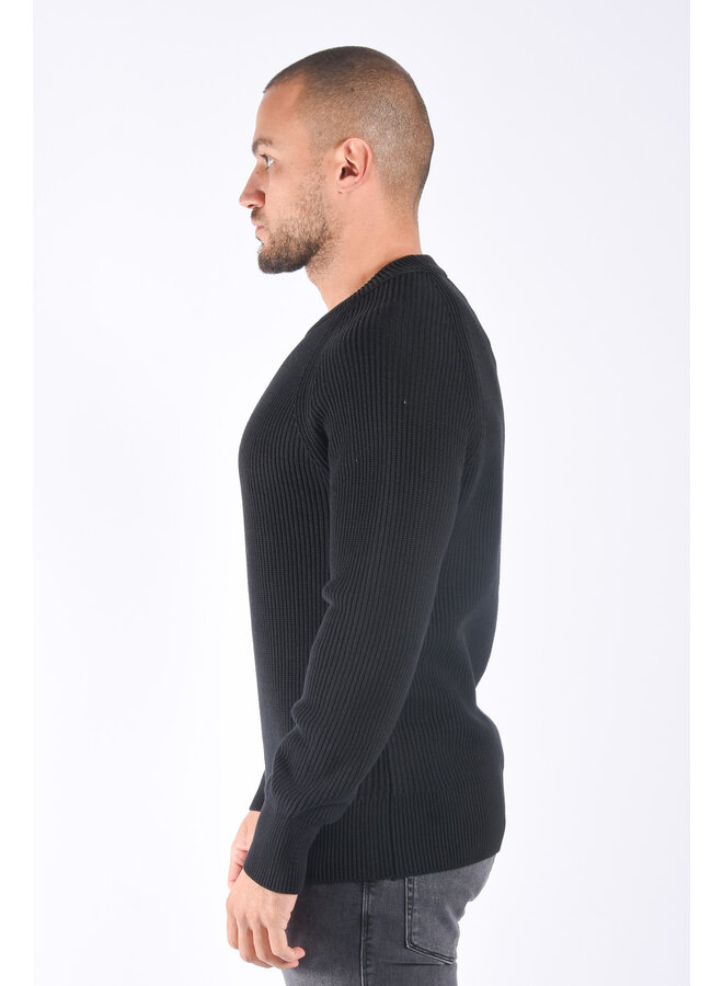 Drykorn FW23 - Knitwear  Crewneck Aaron -  Black