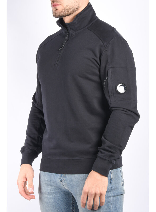 CP Company SS24 - Light Fleece Half Zipped  - Black