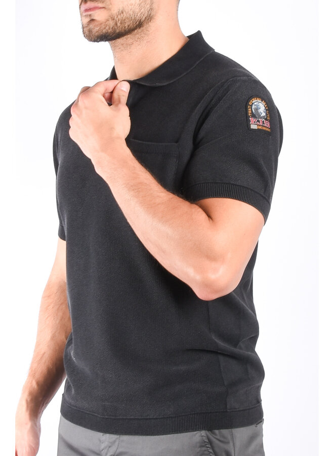 Parajumpers SS24 - Raf Man knitted polo - Black