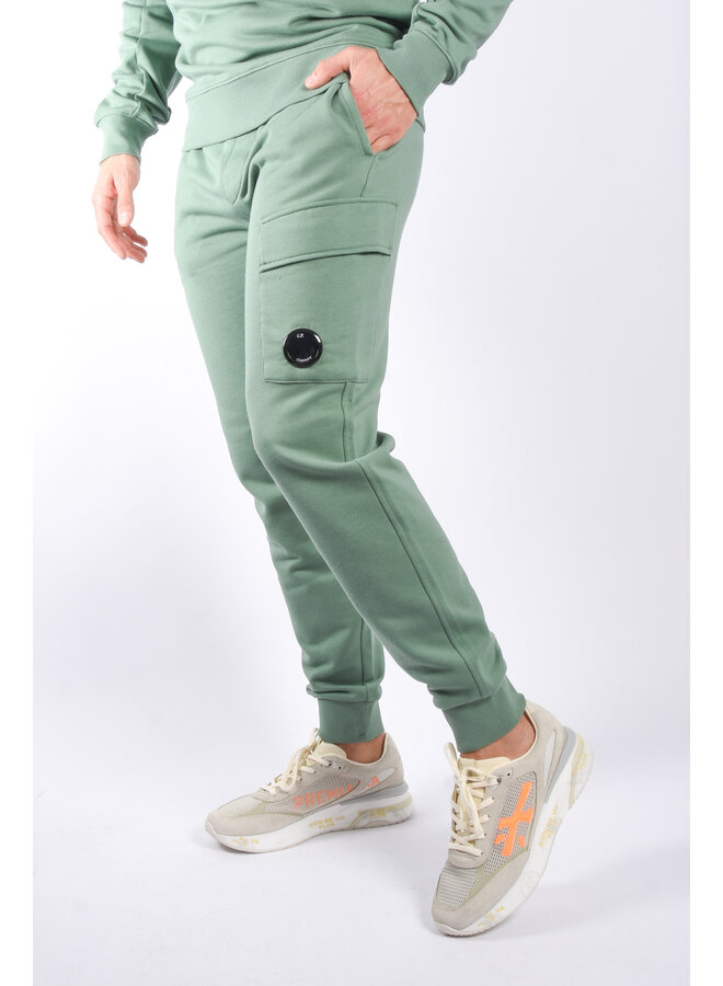 CP Company SS24 - Diagonal Raised Fleece Cargo Trackpants - Green Bay