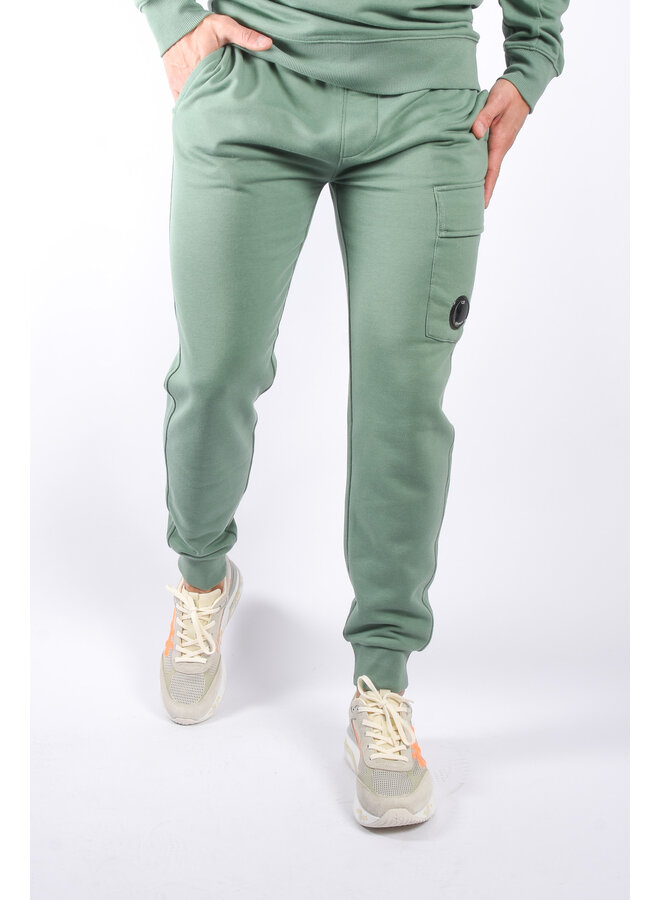 CP Company SS24 - Diagonal Raised Fleece Cargo Trackpants - Green Bay