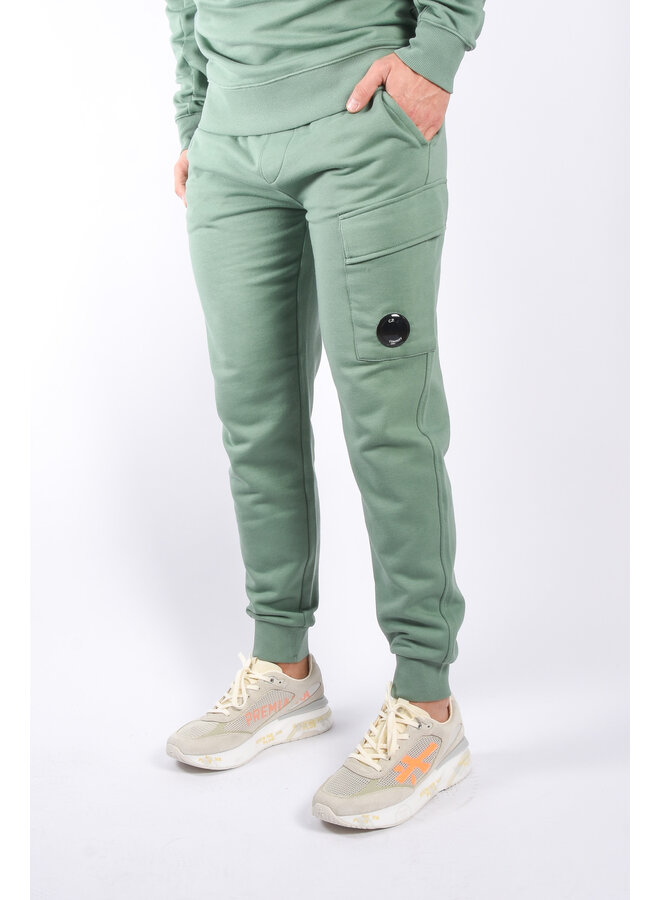 CP Company SS24 - Diagonal Raised Fleece Cargo Trackpants - Green Bay