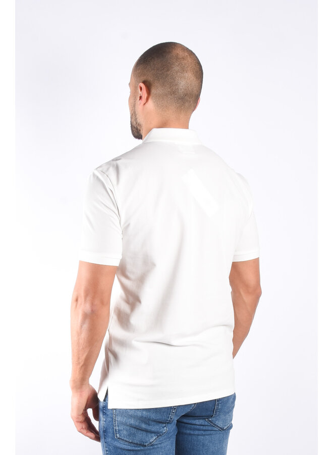 CP Company SS24 - Stretch Piquet Regular Polo - White